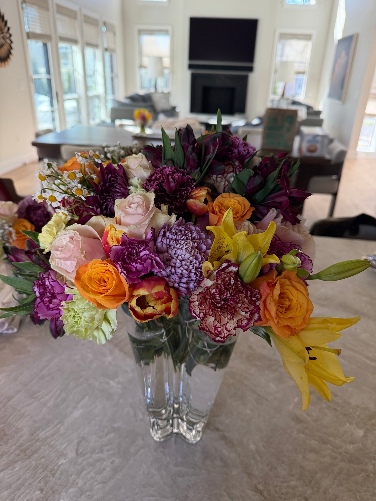 Small Floral Arrangement & Handheld Bouquet